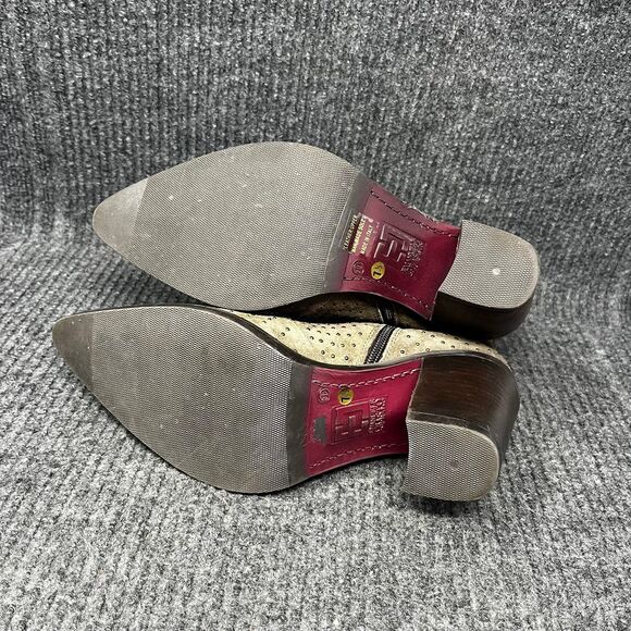 Emanuele Crasto Suede Studded Heeled Ankle Boots Side Zip Green Women’s 7.5 / 38 - Picture 6 of 8